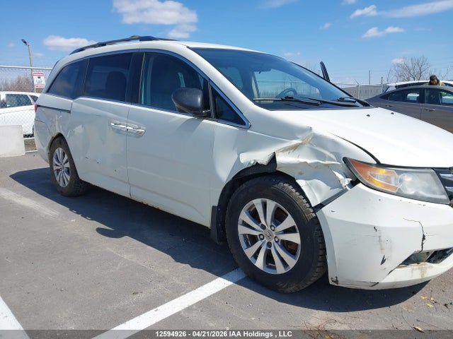 12594926 :رقم المزاد ، 5FNRL5H4XFB505377 vin ، 2015 Honda Odyssey Ex مزاد بيع