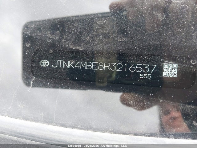 JTNK4MBE8R3216537 Toyota Corolla