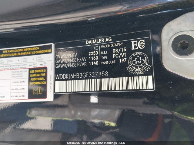 WDDKJ6HB3GF327858 Mercedes-Benz E 400 4matic