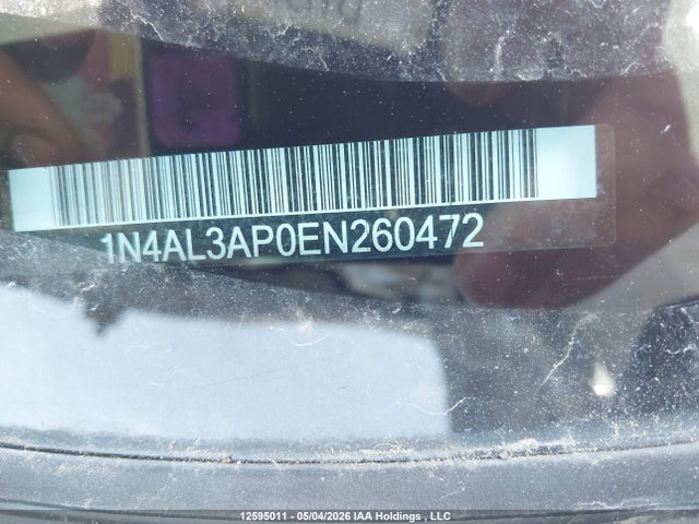 1N4AL3AP0EN260472 Nissan Altima 2.5/s/sv/sl