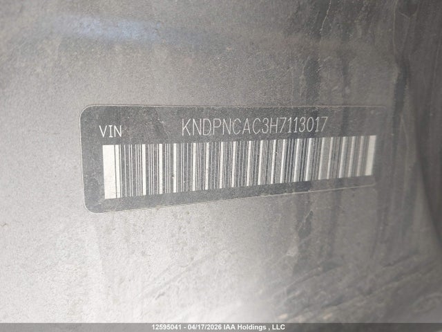 Aukcja sprzedaży 2017 Kia Sportage, vin: KNDPNCAC3H7113017, numer aukcji: 12595041