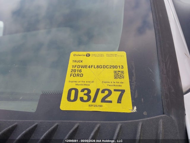Продаж на аукціоні авто 2016 Ford E-450 Cutaway, vin: 1FDWE4FL8GDC29013, номер лоту: 12595081