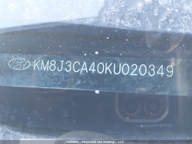 Продаж на аукціоні авто 2019 Hyundai Tucson Limited/sel/sport/ultimate/value/night, vin: KM8J3CA40KU020349, номер лоту: 12595082