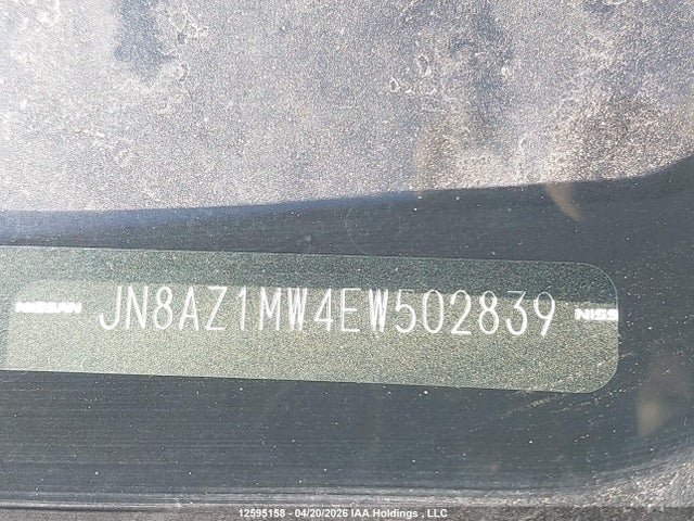 JN8AZ1MW4EW502839 Nissan Murano S/sl/sv/le