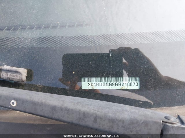 12595193 :رقم المزاد ، 2C4RDGBG9GR218873 vin ، 2016 Dodge Grand Caravan Se/sxt مزاد بيع