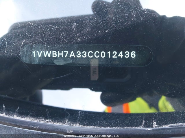 Aukcja sprzedaży 2012 Volkswagen Passat Se, vin: 1VWBH7A33CC012436, numer aukcji: 12595206