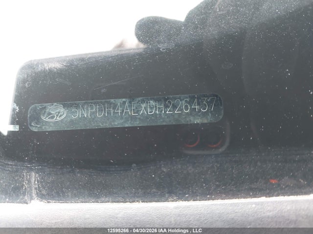 2013 Hyundai Elantra მანქანა იყიდება აუქციონზე, vin: 5NPDH4AEXDH226437, აუქციონის ნომერი: 12595266