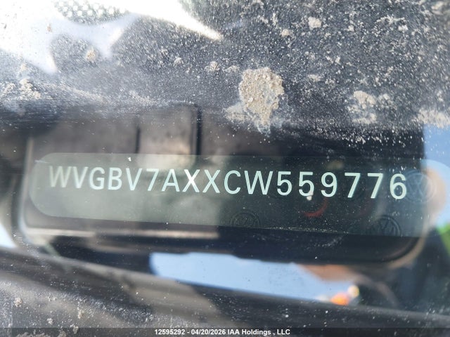 2012 Volkswagen Tiguan მანქანა იყიდება აუქციონზე, vin: WVGBV7AXXCW559776, აუქციონის ნომერი: 12595292