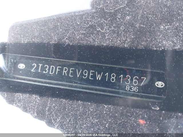2014 Toyota Rav4 Limited მანქანა იყიდება აუქციონზე, vin: 2T3DFREV9EW181367, აუქციონის ნომერი: 12595297