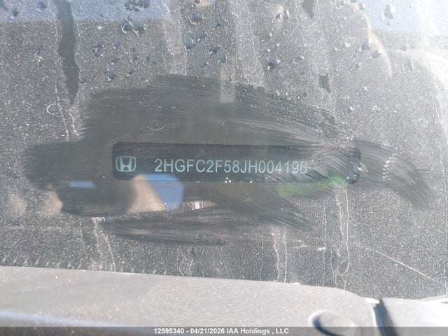 2HGFC2F58JH004196 Honda Civic Lx