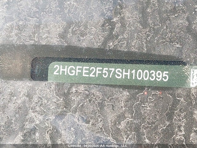 2025 Honda Civic Sport მანქანა იყიდება აუქციონზე, vin: 2HGFE2F57SH100395, აუქციონის ნომერი: 12595354