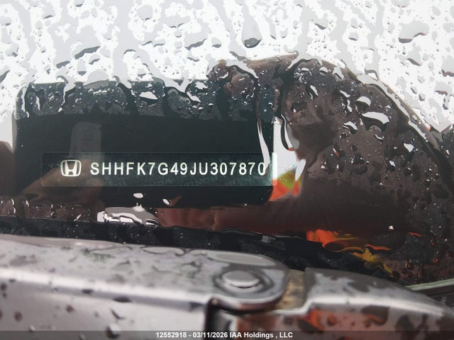 SHHFK7G49JU307870 Honda Civic Sport