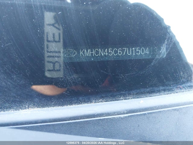 12595375 :رقم المزاد ، KMHCN45C67U150413 vin ، 2007 Hyundai Accent Gl/gls مزاد بيع