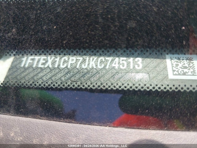 1FTEX1CP7JKC74513 Ford F150 Super Cab