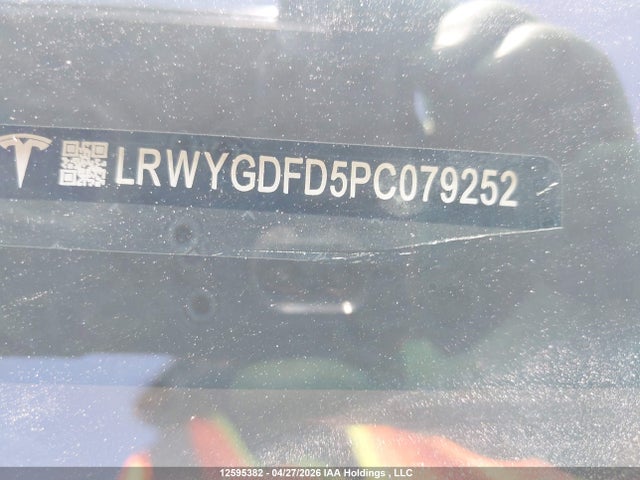 Продаж на аукціоні авто 2023 Tesla Model Y, vin: LRWYGDFD5PC079252, номер лоту: 12595382