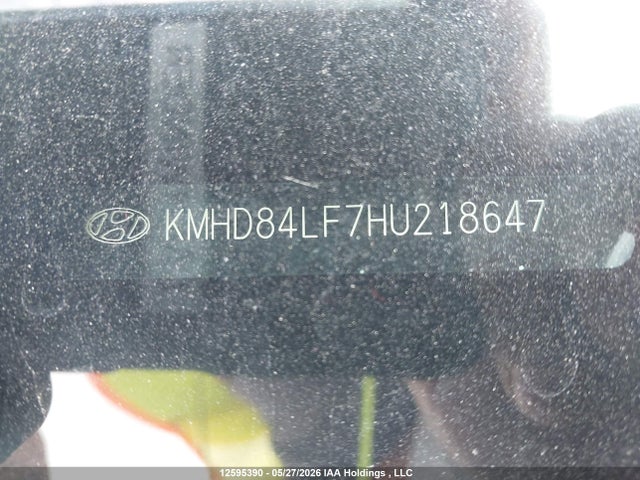 12595390 :رقم المزاد ، KMHD84LF7HU218647 vin ، 2017 Hyundai Elantra Limited مزاد بيع