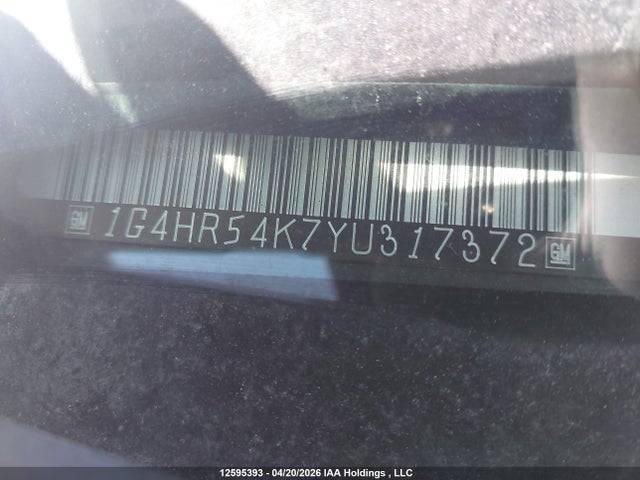 12595393 :رقم المزاد ، 1G4HR54K7YU317372 vin ، 2000 Buick Lesabre Limited مزاد بيع