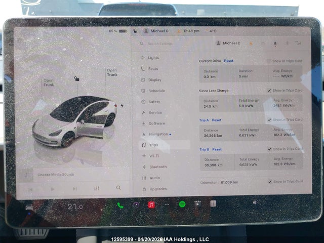 Aukcja sprzedaży 2023 Tesla Model 3 Long Range, vin: LRW3E1EB6PC850347, numer aukcji: 12595399