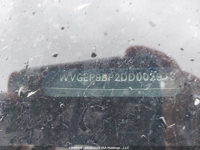 12595419 :رقم المزاد ، WVGEP9BP2DD002973 vin ، 2013 Volkswagen Touareg Tdi Lux مزاد بيع