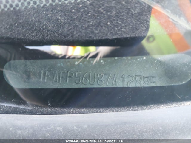 Продажа на аукционе авто 2007 Ford Taurus Sel, vin: 1FAFP56U87A128851, номер лота: 12595445
