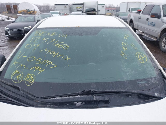 2009 Toyota Matrix მანქანა იყიდება აუქციონზე, vin: 2T1KU40E89C051197, აუქციონის ნომერი: 12571660