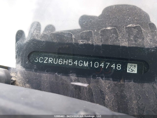 2016 Honda Hr-v Ex მანქანა იყიდება აუქციონზე, vin: 3CZRU6H54GM104748, აუქციონის ნომერი: 12595463