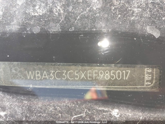 Aukcja sprzedaży 2014 Bmw 3 Series, vin: WBA3C3C5XEF985017, numer aukcji: 12594477