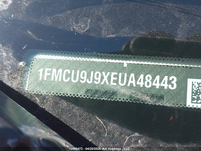 2014 Ford Escape Titanium მანქანა იყიდება აუქციონზე, vin: 1FMCU9J9XEUA48443, აუქციონის ნომერი: 12595472