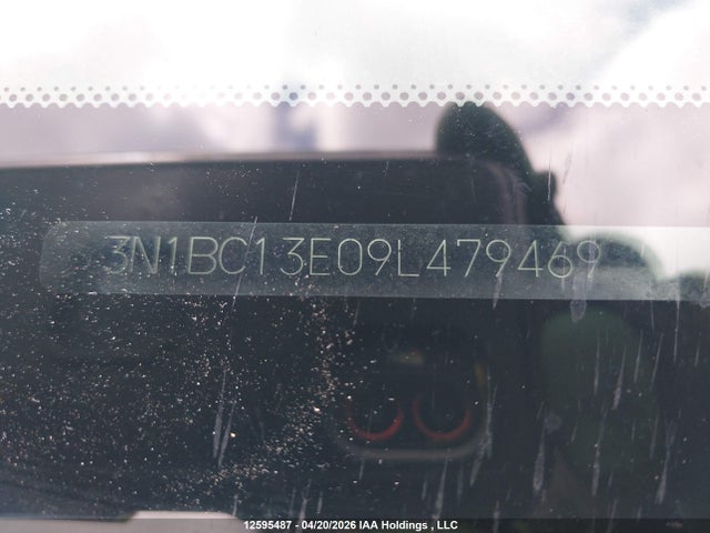 2009 Nissan Versa 1.8s მანქანა იყიდება აუქციონზე, vin: 3N1BC13E09L479469, აუქციონის ნომერი: 12595487