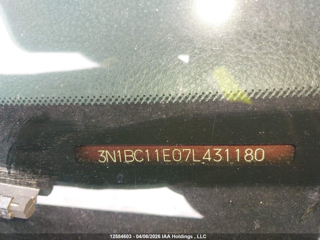 Aukcja sprzedaży 2007 Nissan Versa 1.8s, vin: 3N1BC11E07L431180, numer aukcji: 12584603