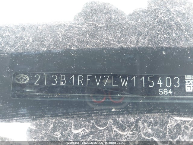 2020 Toyota Rav4 Le მანქანა იყიდება აუქციონზე, vin: 2T3B1RFV7LW115403, აუქციონის ნომერი: 12595541