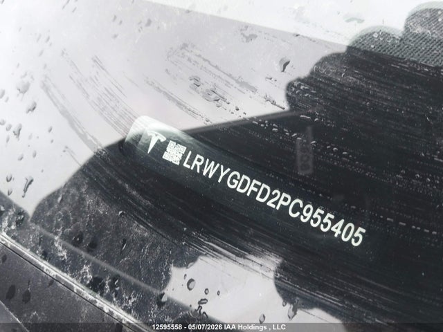 12595558 :رقم المزاد ، LRWYGDFD2PC955405 vin ، 2023 Tesla Model Y Rwd مزاد بيع