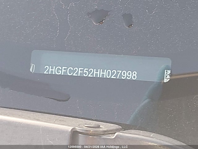 Aukcja sprzedaży 2017 Honda Civic, vin: 2HGFC2F52HH027998, numer aukcji: 12595580