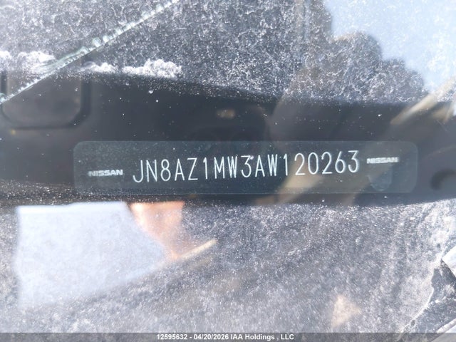 Продажа на аукционе авто 2010 Nissan Murano Sl, vin: JN8AZ1MW3AW120263, номер лота: 12595632