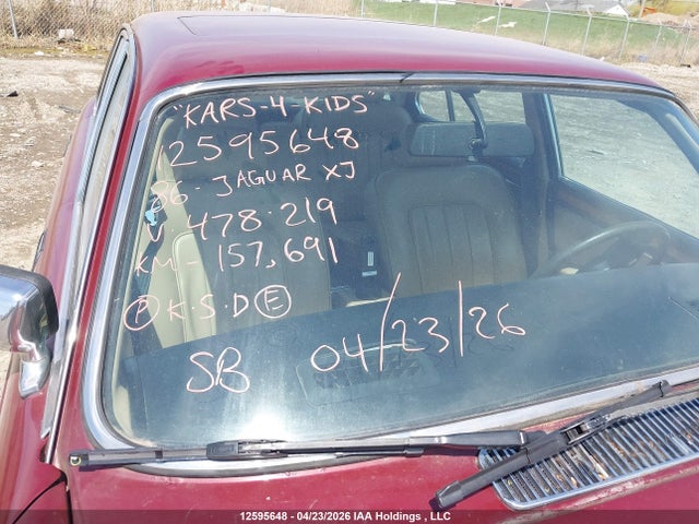 12595648 :رقم المزاد ، SAJBN1047HC478219 vin ، 1987 Jaguar Xj12 مزاد بيع