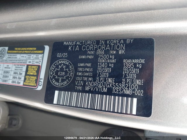 KIA SORENTO EX 2025 KNDRGDJGXS5382100 Image 18