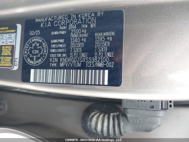 KIA SORENTO EX 2025 KNDRGDJGXS5382100 Image 9