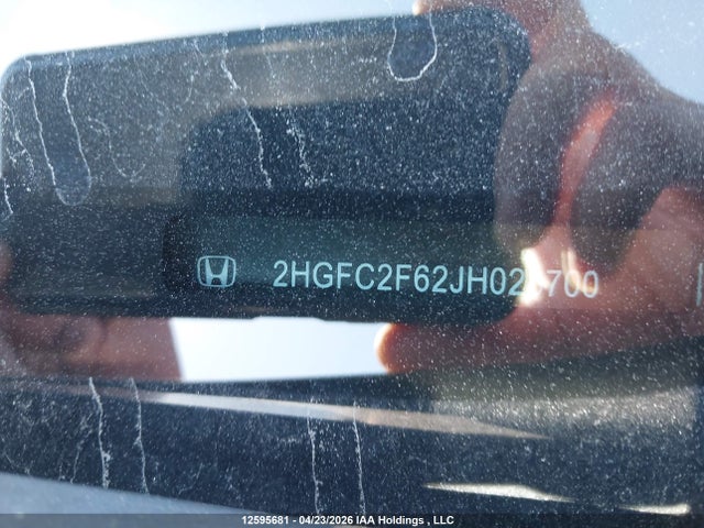 Aukcja sprzedaży 2018 Honda Civic Se, vin: 2HGFC2F62JH028700, numer aukcji: 12595681