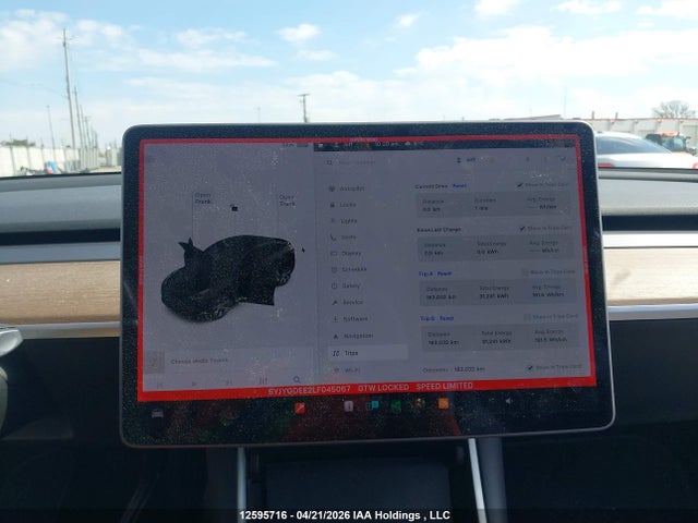12595716 :رقم المزاد ، 5YJYGDEE2LF045067 vin ، 2020 Tesla Model Y Long Range مزاد بيع