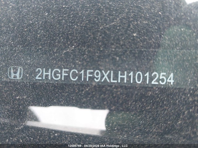 Продажа на аукционе авто 2020 Honda Civic Touring, vin: 2HGFC1F9XLH101254, номер лота: 12595769