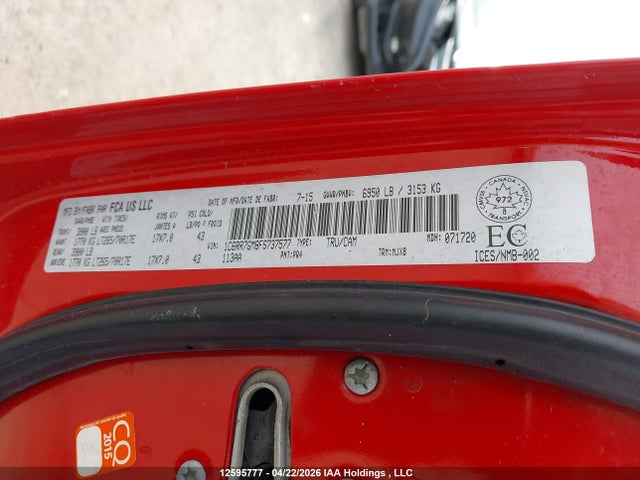 1C6RR7GM8FS737577 Dodge RAM 1500