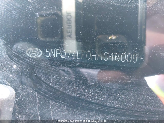 Продаж на аукціоні авто 2017 Hyundai Elantra, vin: 5NPD74LF0HH046009, номер лоту: 12595865