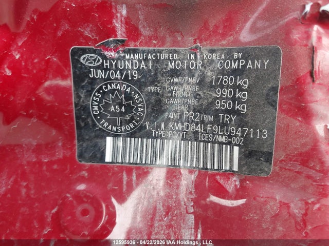 KMHD84LF9LU947113 Hyundai Elantra Preferred Auto Ivt