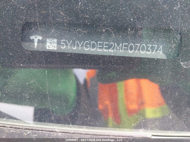 5YJYGDEE2MF070374 Tesla Model Y