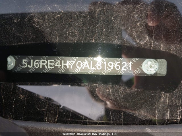 Aukcja sprzedaży 2010 Honda Cr-v Ex-l, vin: 5J6RE4H70AL819621, numer aukcji: 12595972