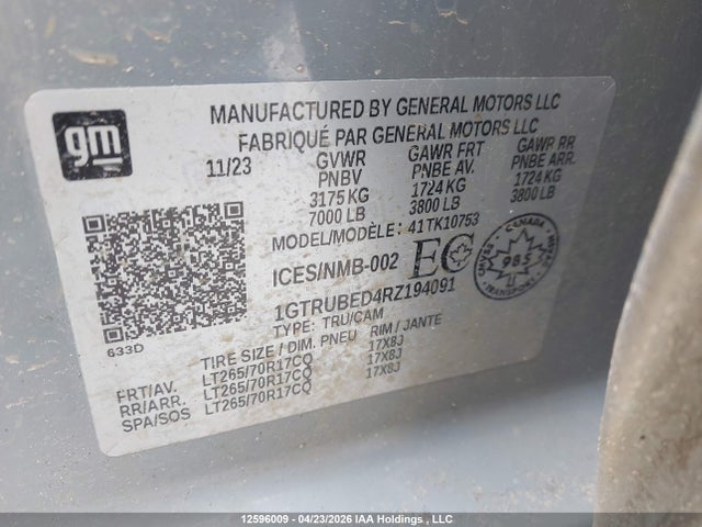 GMC Sierra K1500 Sle 2024 1GTRUBED4RZ194091 Image 9