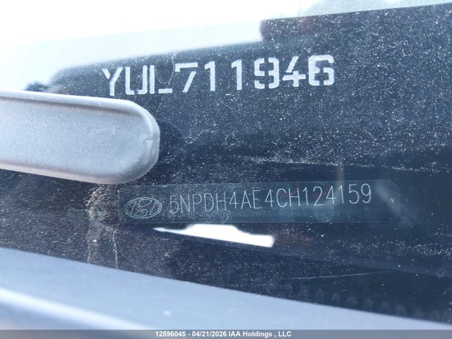 Продаж на аукціоні авто 2012 Hyundai Elantra Gls/limited, vin: 5NPDH4AE4CH124159, номер лоту: 12596045