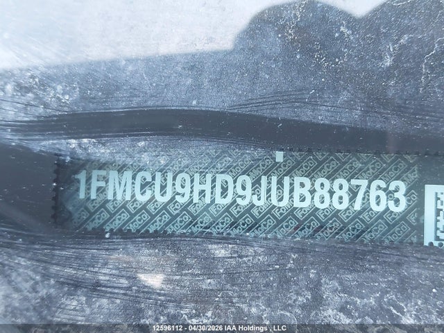 1FMCU9HD9JUB88763 Ford ESCAPE SEL