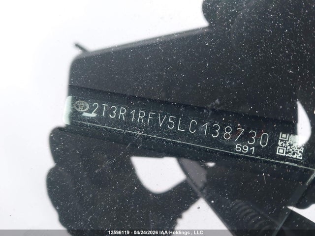 2020 Toyota Rav4 Xle მანქანა იყიდება აუქციონზე, vin: 2T3R1RFV5LC138730, აუქციონის ნომერი: 12596119