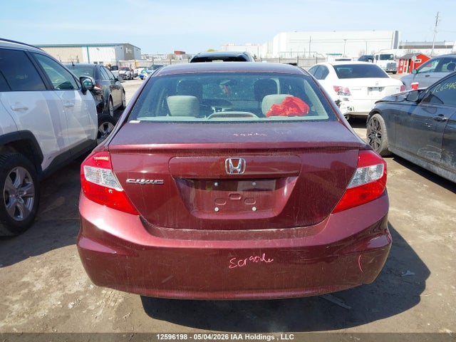 12596198 :رقم المزاد ، 2HGFB2F56CH012450 vin ، 2012 Honda Civic Ex مزاد بيع